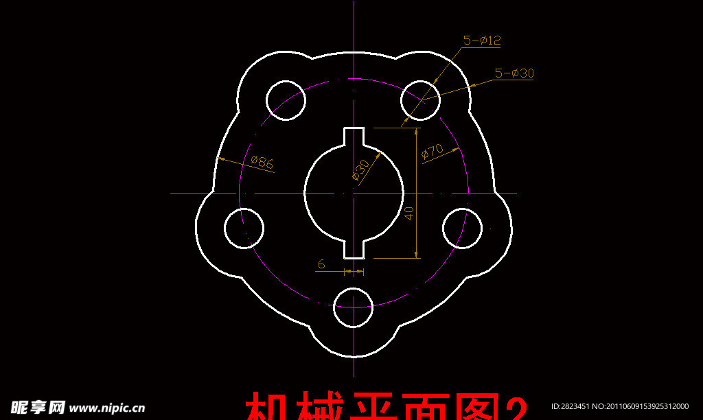 机械平面图