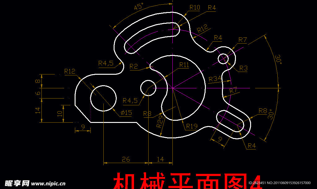 机械平面图