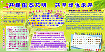 绿色地球展板