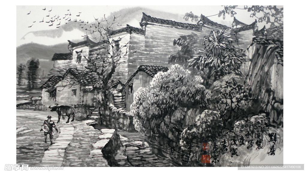 水墨画