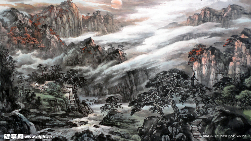 水墨画