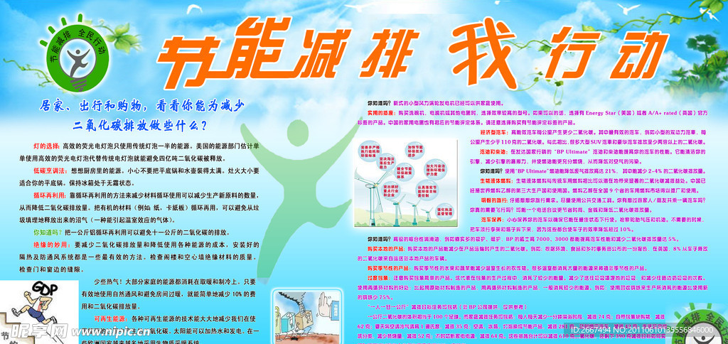 节能减排宣传展板