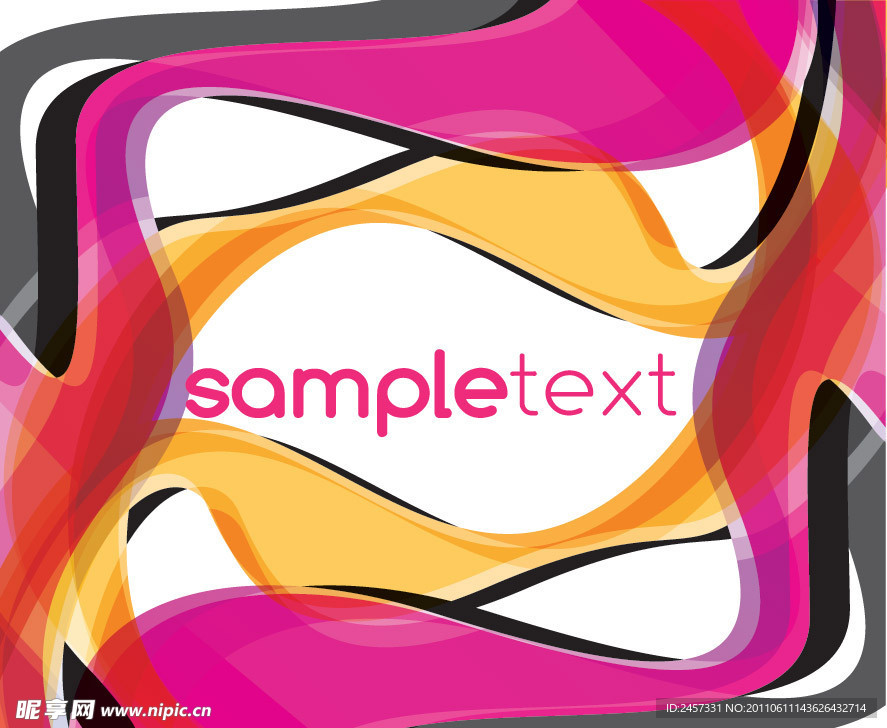 抽象动感线条矢量