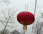 雪中红灯笼