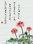 荷花读诗