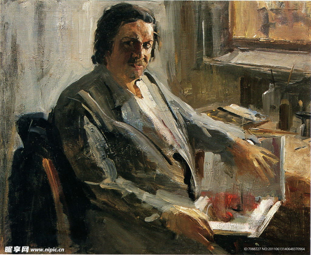 画家文达耶夫肖像