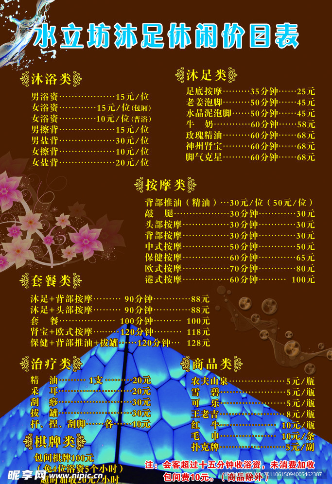 价目表