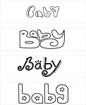 字体设计 BABY