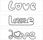 LOVE 字体设计