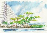 水粉建筑素描