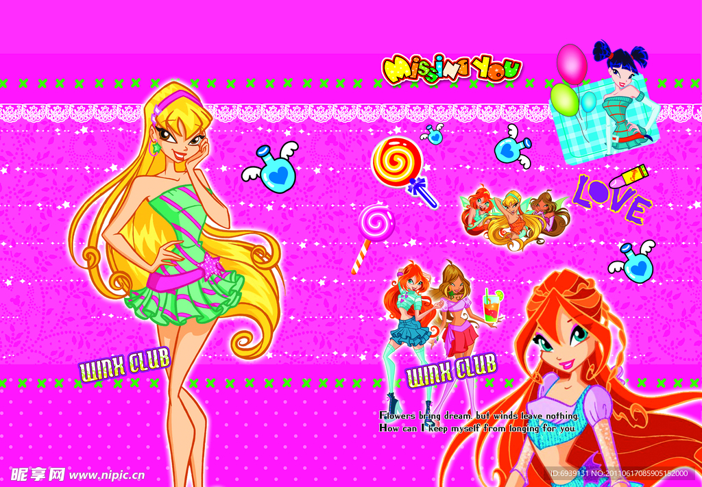 winx舞女本本封面图片