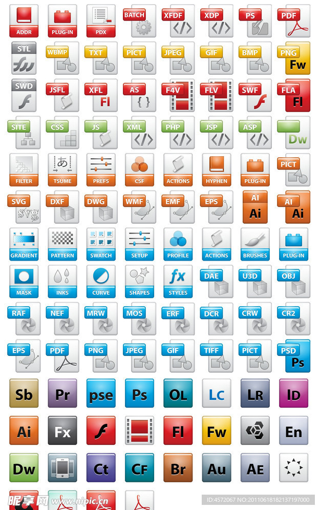 Adobe软件图标