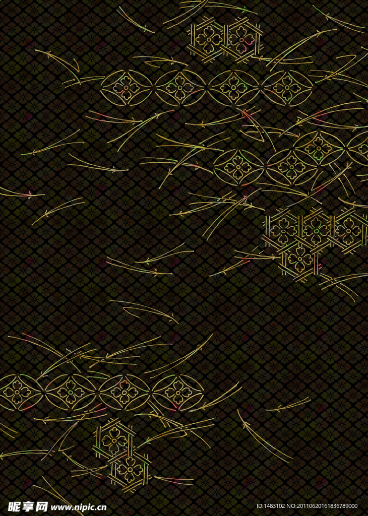 黑色 花纹