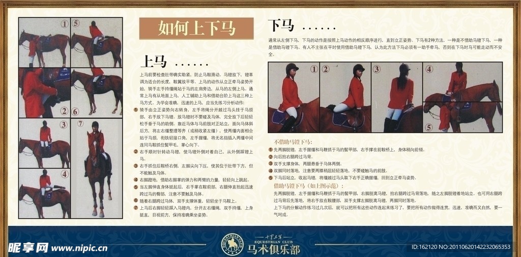 马术俱乐部如何上下马
