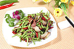 蓠蒿炒腊肉