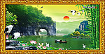 象鼻山风景图 江山如画