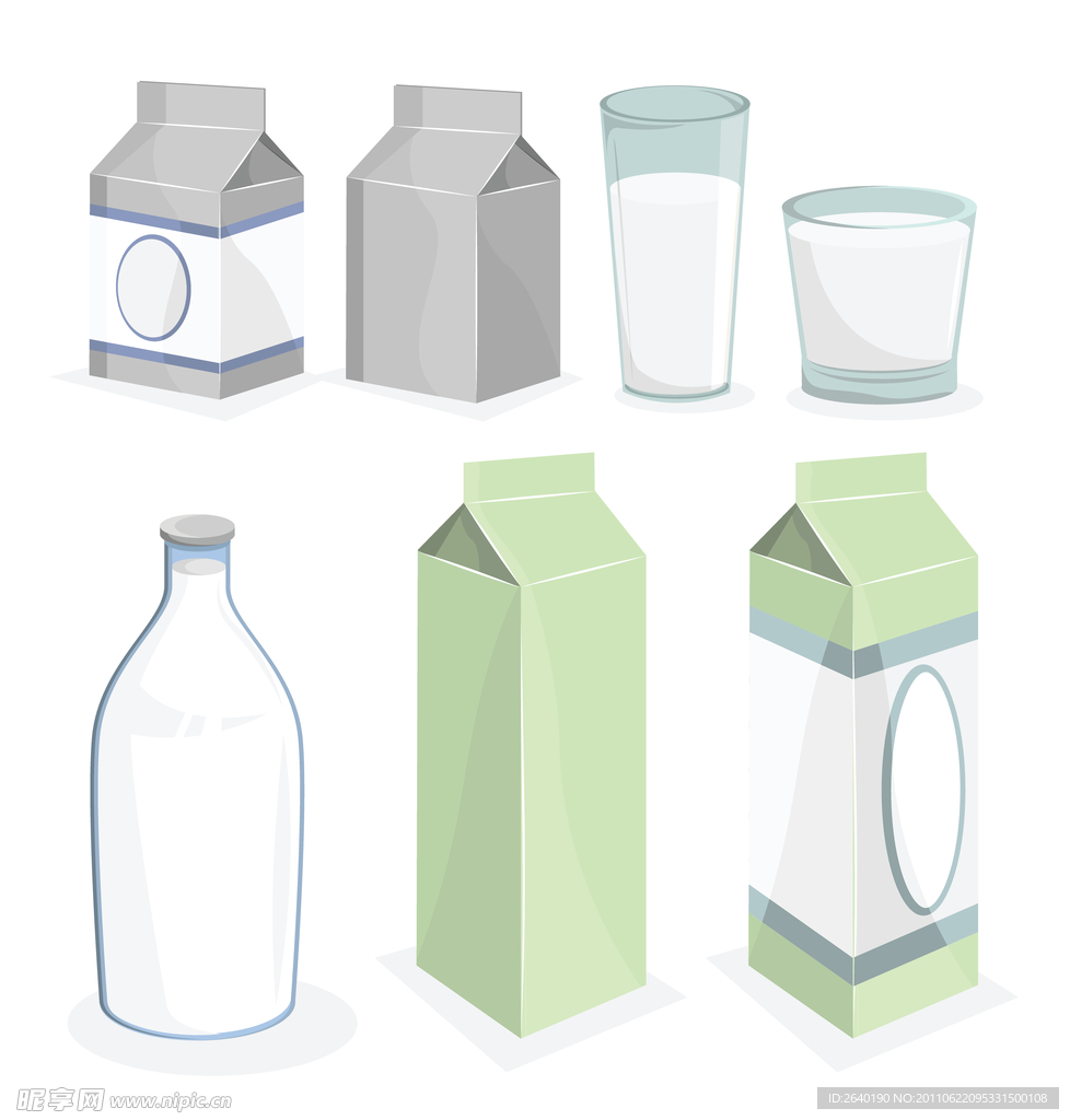 牛奶瓶 牛奶盒