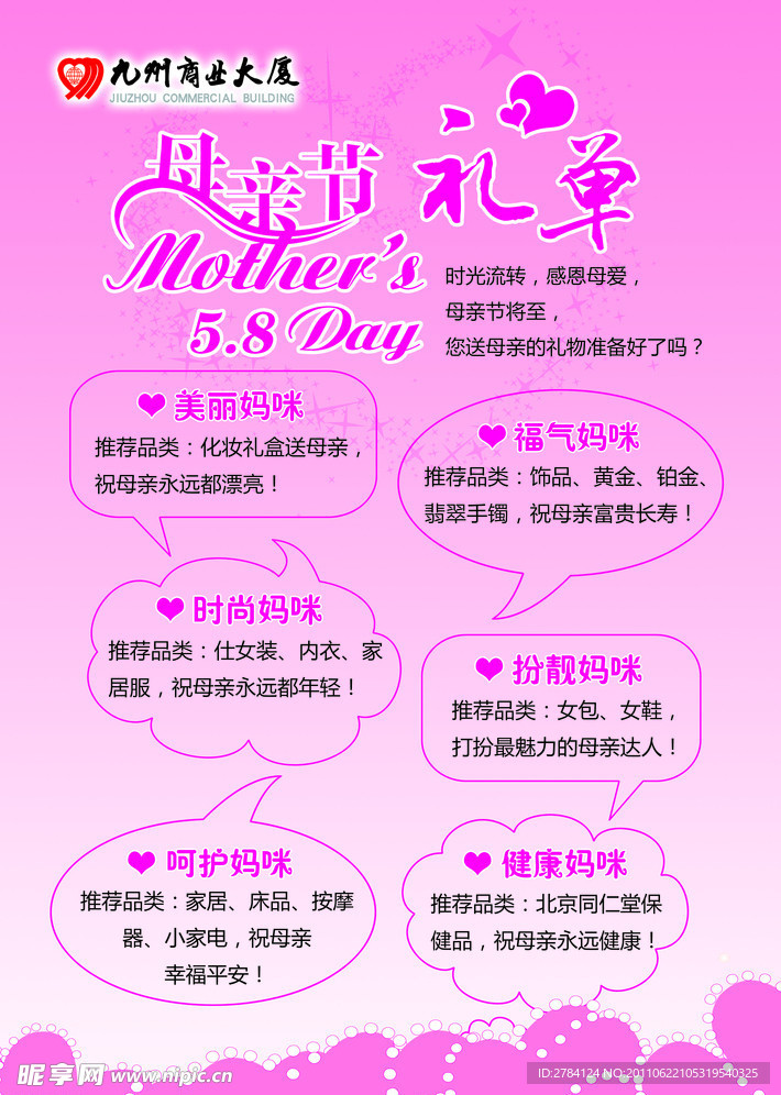 母亲节礼单