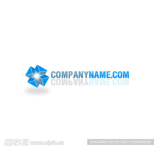 公司蓝色logo