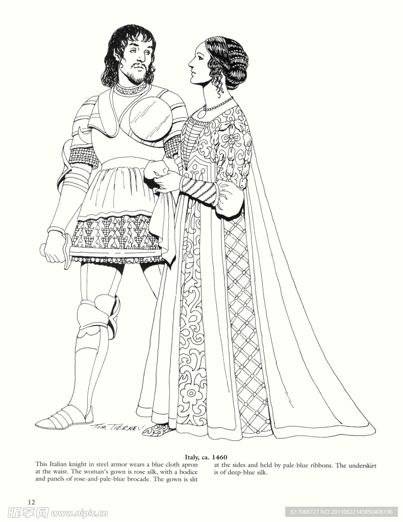 西方文艺复兴时期传统服饰色彩 插图