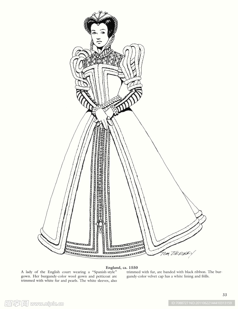 西方文艺复兴时期传统服饰色彩 插图
