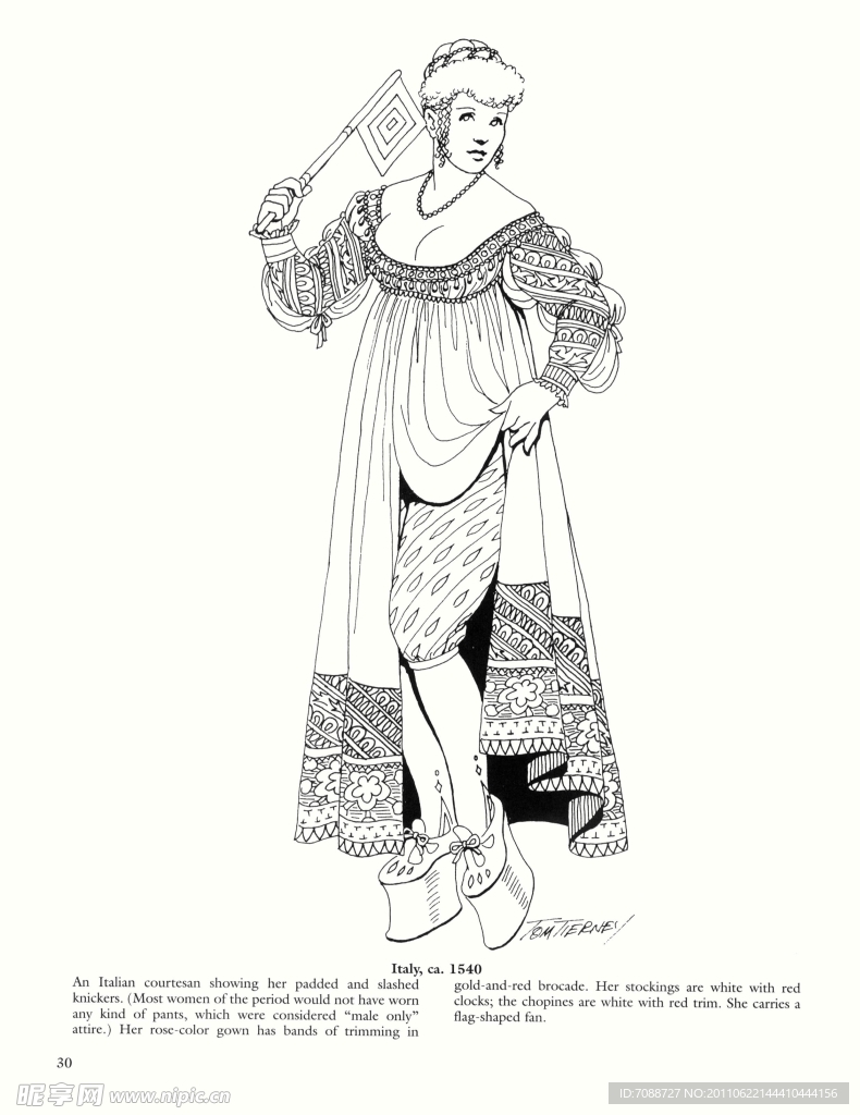 西方文艺复兴时期传统服饰色彩 插图