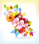 炫彩时尚花纹梦幻花纹