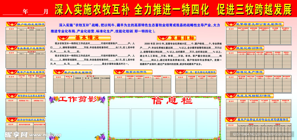 农牧互补宣传栏