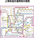 最新上海轨道交通网络示意图
