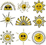 可爱太阳表情图标
