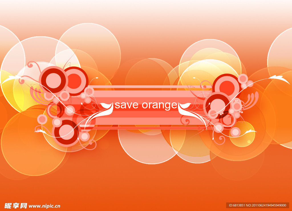 背景素材save orange