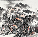 山晚半天赤峡千落日
