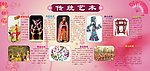 传统艺术展板