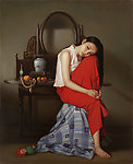 布面油画《妆》