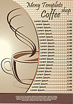 咖啡coffee菜单模板