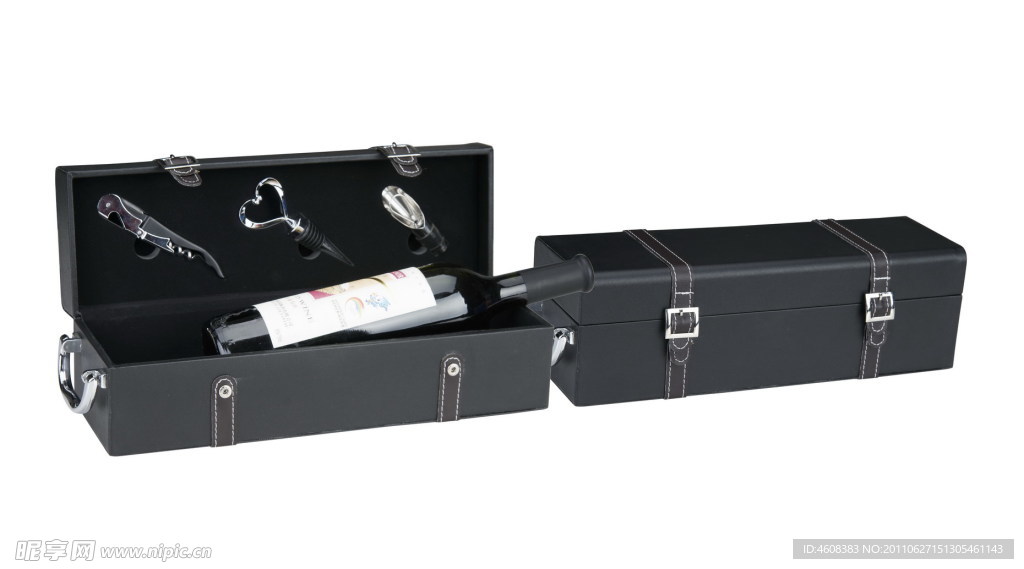 高档葡萄酒皮盒