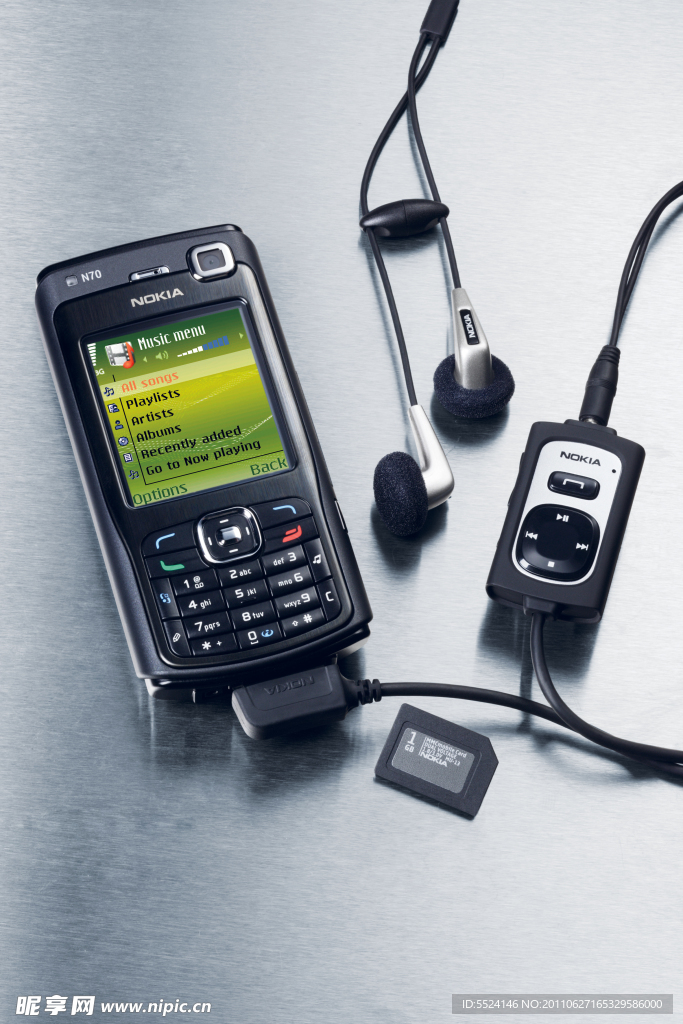 诺基亚 N70 手机带音乐播放器