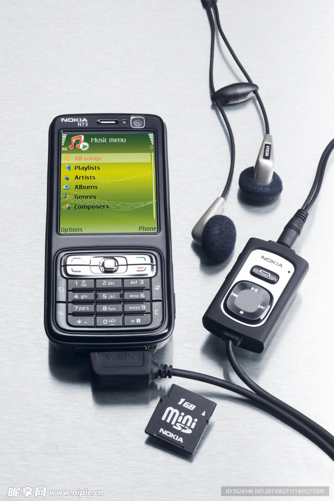 诺基亚 N73 手机带音乐播放器