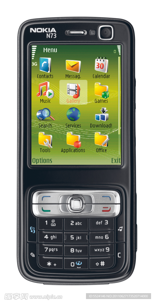 诺基亚 N73 手机正面