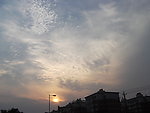 安阳图书馆日落风光
