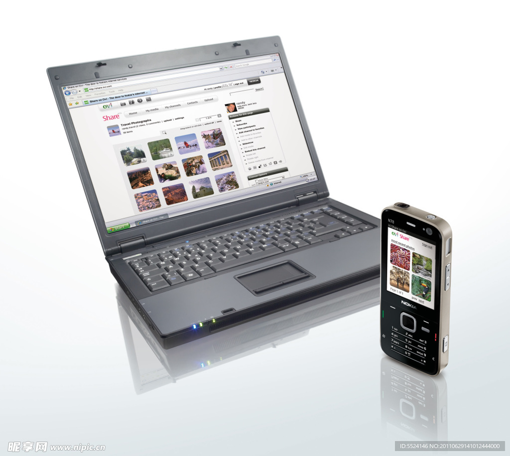 诺基亚 N78 手机和笔记本