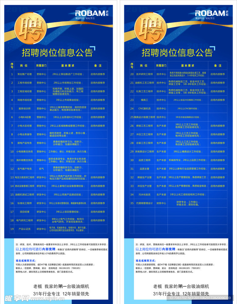 老板招聘展架