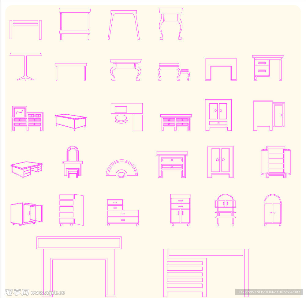 手绘家具