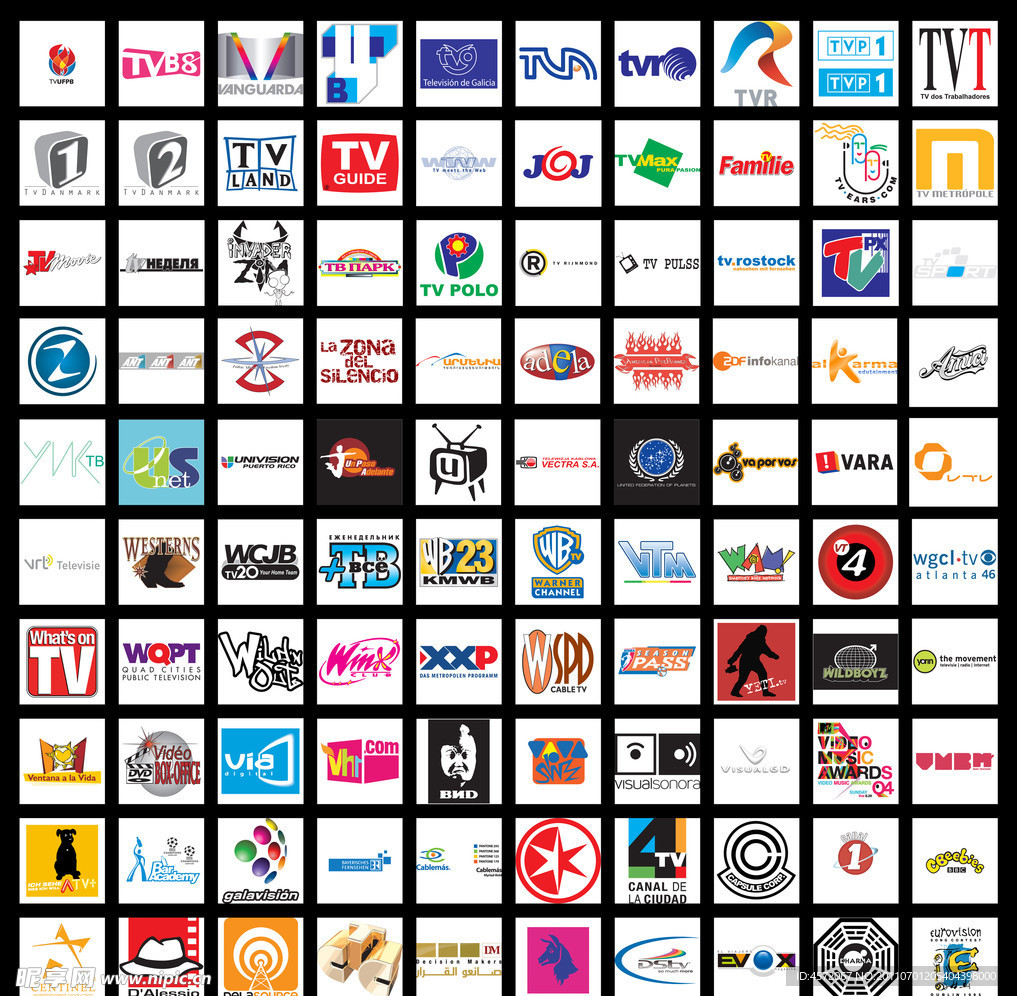 全球电视传媒标志设计