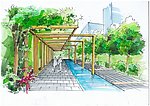 手绘风景效果图