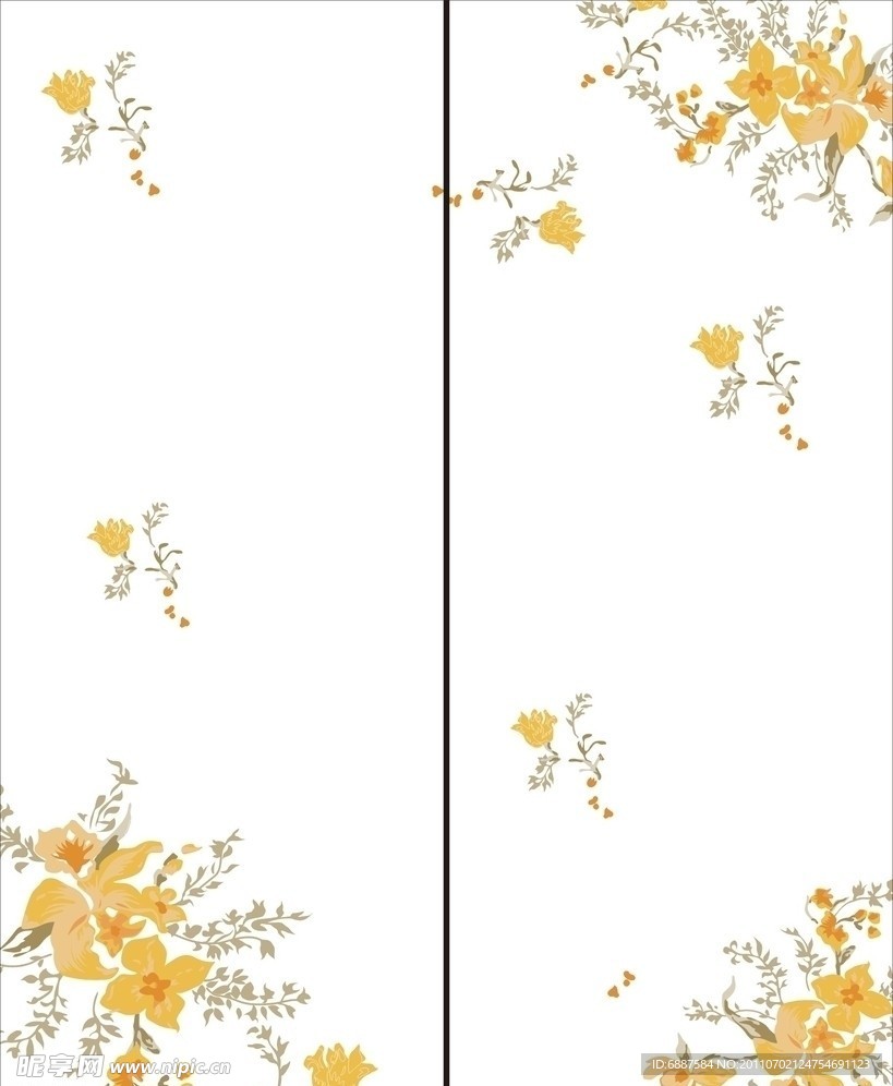 矢量花移门