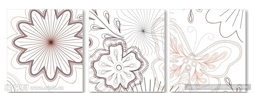 无框画 装饰画 花