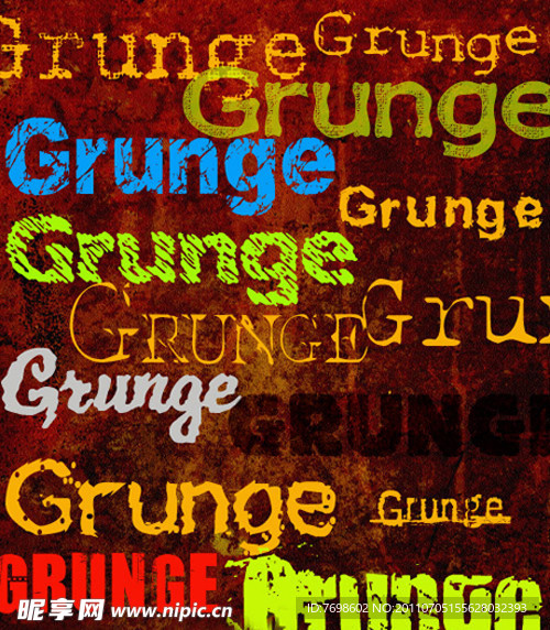 grunge字体素材24款