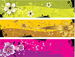 梦幻花纹banner