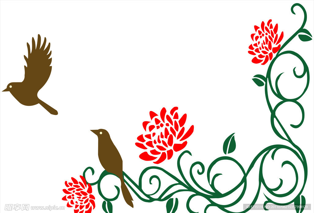 矢量花纹